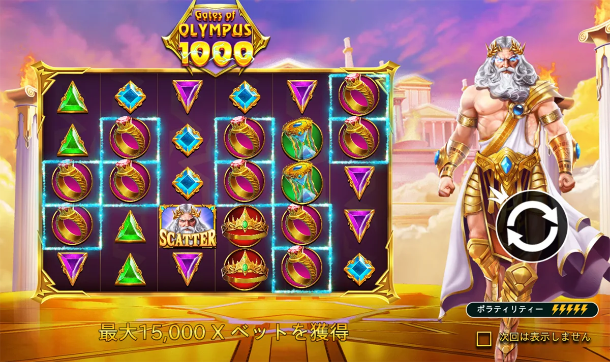 Gates of Olympus 1000の遊び方